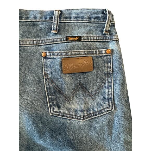 Wrangler A103 Men’s Cowboy Cut Blue Jeans 38x34 Classic Straight Leg Denim - Picture 3 of 7